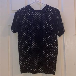 Size large- Black- see through shirt